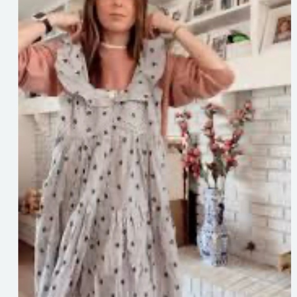 Pilcro Flutter-Sleeve Tiered Midi Dress - Picture 6 of 8